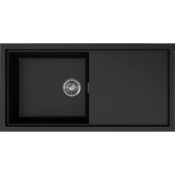 Zlew ELLECI SINTESI 480 black (K86) KERATEK (LKS48086) *** zamów wycięcie otworów GRATIS ***
