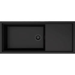 Zlew ELLECI SINTESI 510-BKM black (K86) KERATEK + czarny odpływ (LKS51086BKM) *** zamów wycięcie otworów GRATIS ***
