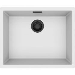 Zlew ELLECI ZEN 105 LE white (K96) KERATEK | Limited Edition (LKZ10596BKM)