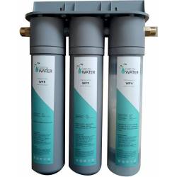 System przepływowy GREEN WATER by ELLECI do filtrowania wody AQUAPURA MACCHIATO | podłączenie 2x3,8''