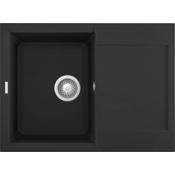 Zlew ELLECI EASY 135 nero (G40) GRANITEK (LGY13540) *** zamów wycięcie otworów GRATIS ***