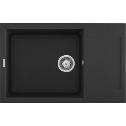 Zlew ELLECI EASY 310 nero (G40) GRANITEK (LGY31040) *** zamów wycięcie otworów GRATIS ***