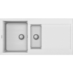 Zlew ELLECI EASY 475 bianco (G68) GRANITEK (LGY47568) *** zamów wycięcie otworów GRATIS ***