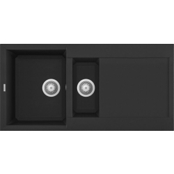Zlew ELLECI EASY 475 nero (G40) GRANITEK (LGY47540) *** zamów wycięcie otworów GRATIS ***