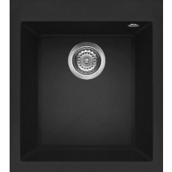 Zlew ELLECI QUADRA 100 nero (G40) GRANITEK (LGQ10040) *** zamów wycięcie otworów GRATIS ***