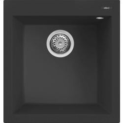 Zlew ELLECI QUADRA 102 nero (G40) GRANITEK (LGQ10240) *** zamów wycięcie otworów GRATIS ***