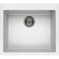 Zlew ELLECI QUADRA 105 bianco (G68) GRANITEK (LGQ10568) *** zamów wycięcie otworów GRATIS ***