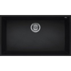 Zlew ELLECI QUADRA 130 BSO black (K86) KERATEK (LKQ13086BSO)