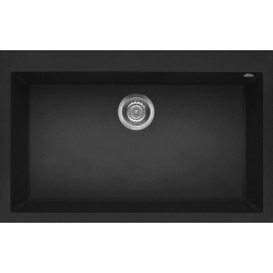 Zlew ELLECI QUADRA 130 nero (G40) GRANITEK (LGQ13040) *** zamów wycięcie otworów GRATIS ***