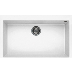Zlew ELLECI QUADRA 130 white (K96) KERATEK (LKQ13096) *** zamów wycięcie otworów GRATIS ***