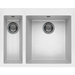 Zlew ELLECI QUADRA 150 bianco (G68) GRANITEK (LGQ15068) *** zamów wycięcie otworów GRATIS ***