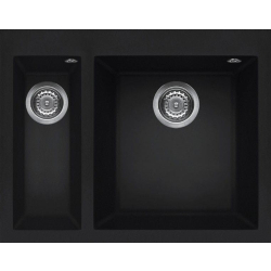 Zlew ELLECI QUADRA 150 black (K86) KERATEK (LKQ15086) *** zamów wycięcie otworów GRATIS ***