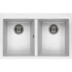 Zlew ELLECI QUADRA 350 bianco (G68) GRANITEK (LGQ35068) *** zamów wycięcie otworów GRATIS ***