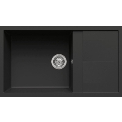 Zlew ELLECI UNICO 410 nero (G40) GRANITEK (LGU41040) *** zamów wycięcie otworów GRATIS ***