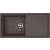 Zlew ELLECI SINTESI 480 cocoa (K87) KERATEK (LKS48087) (LKS48087) *** zamów wycięcie otworów GRATIS ***