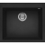 Zlew ELLECI QUADRA 105 nero (G40) GRANITEK (LGQ10540) *** zamów wycięcie otworów GRATIS ***