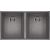Zlew ELLECI QUADRA 350 BSO cemento (G48) GRANITEK (LGQ35048BSO)