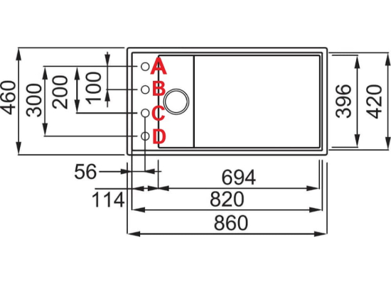 Zlew ELLECI DIALOGO 360 cocoa (K87) KERATEK (LKD36087) *** zamów wycięcie otworów GRATIS ***