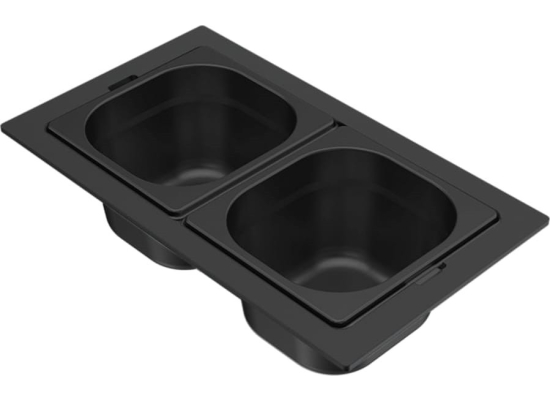 Zestaw ELLECI Gourmet 1/6 CZARNY do SINTESI 105 i 130 (KF012100BK)