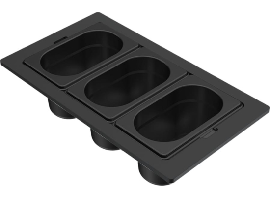 Zestaw ELLECI Gourmet 1/9 CZARNY do BEST (KF033100BK)