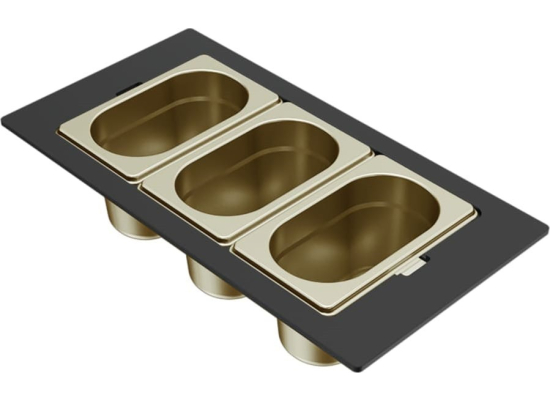 Zestaw ELLECI Gourmet 1/9 ZŁOTY do QUADRA i ZEN (KF043100GD)