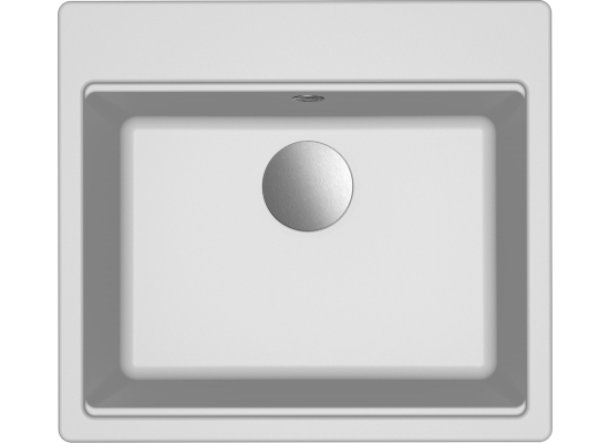 Zlew ELLECI TIME 105 bianco (G68) GRANITEK (LG210568FIXCI)