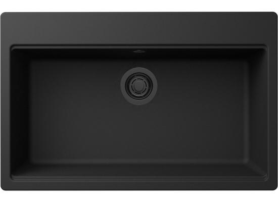 Zlew ELLECI TIME 130 nero (G40) GRANITEK (LG213040FBXCB)
