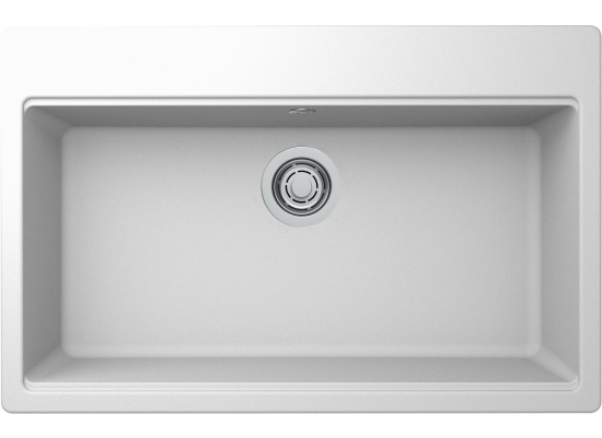 Zlew ELLECI TIME 130 bianco (G68) GRANITEK (LG213068FIXCI)