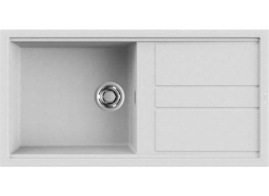Zlew ELLECI BEST 480 bianco (G68) GRANITEK (LGB48068) *** zamów wycięcie otworów GRATIS ***