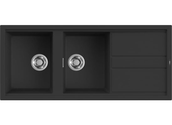 Zlew ELLECI BEST 500 nero (G40) GRANITEK (LGB50040) *** zamów wycięcie otworów GRATIS ***