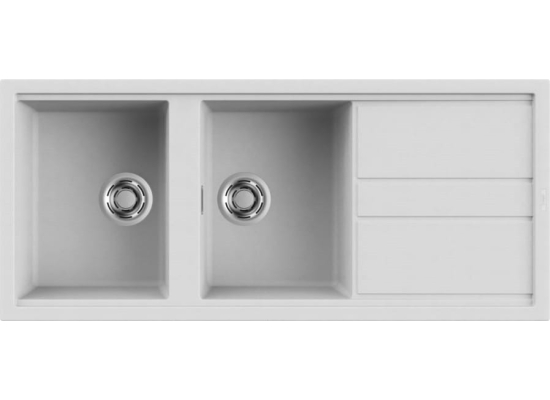 Zlew ELLECI BEST 500 bianco (G68) GRANITEK (LGB50068) *** zamów wycięcie otworów GRATIS ***