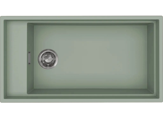 Zestaw ELLECI | zlew DIALOGO 360 + CANALE | sage green K82 | KERATEK (LKD36082+LKDC8682)