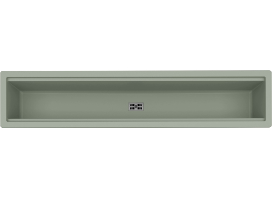 Zestaw ELLECI | zlew DIALOGO 360 + CANALE | sage green K82 | KERATEK (LKD36082+LKDC8682)
