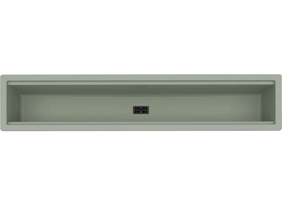 Zlew ELLECI DIALOGO CANALE sage green (K82) KERATEK (LKDC8682BKM)
