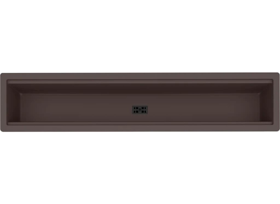Zlew ELLECI DIALOGO CANALE cocoa (K87) KERATEK (LKDC87)