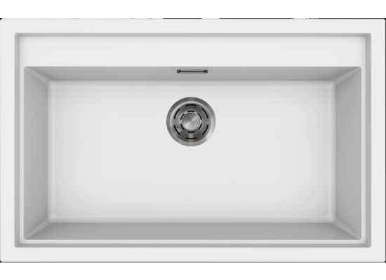 Zlew ELLECI SINTESI 130 white (K96) KERATEK (LKS13096) *** zamów wycięcie otworów GRATIS ***