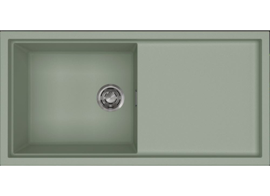 Zlew ELLECI SINTESI 480 sage green (K82) KERATEK (LKS48082) *** zamów wycięcie otworów GRATIS ***