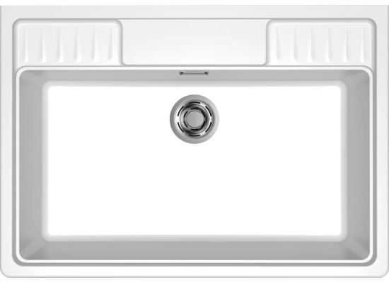 Zlew ELLECI SPAZIO 900 white (K96) KERATEK (LKS90096)