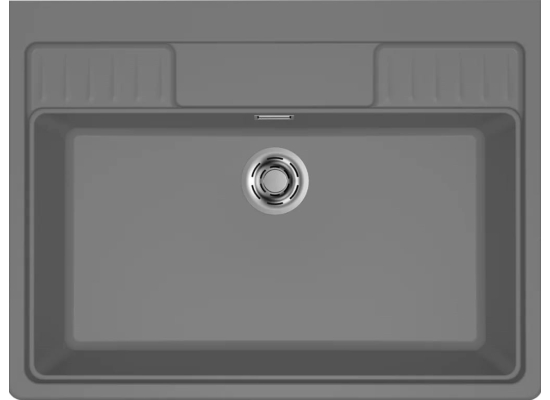 Zlew ELLECI SPAZIO 900 XL dark grey (K99) KERATEK (LKS90099XLP)
