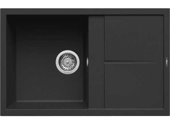 Zestaw ELLECI | zlew UNICO 300 + bateria DORA PLUS | black K86 (LKU30086+MKKDRP86)