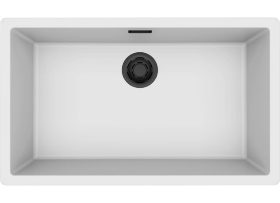 Zlew ELLECI ZEN 130 LE white (K96) KERATEK | Limited Edition (LKZ13096BKM)