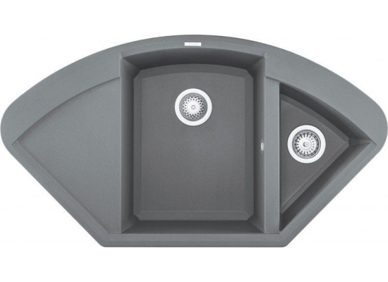Zlew ELLECI EASY CORNER titanium (M73) METALTEK (LMYCOR73) *** zamów wycięcie otworów GRATIS ***
