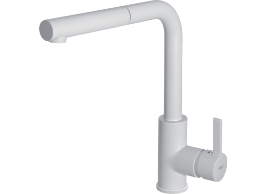 Zestaw ELLECI | zlew UNICO 310 + bateria C02 SHELL PLUS | bianco G68 (LGU31068+MGKC0268)