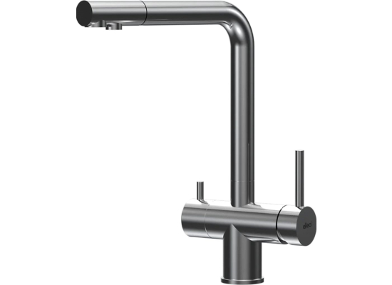 Bateria 2-obiegowa ELLECI CROSS PURE chrom szczotkowany (CHR-IX) (MIKCROCS)