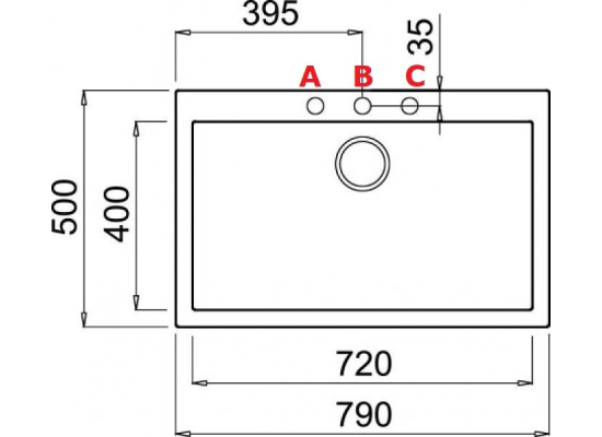 Zlew ELLECI QUADRA 130 champagne (K95) KERATEK (LKQ13095) *** zamów wycięcie otworów GRATIS ***