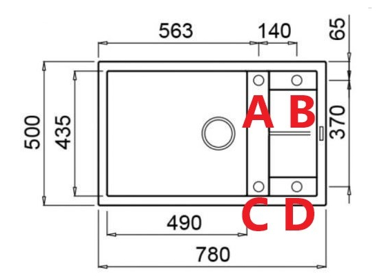 Zlew ELLECI UNICO 310 tortora (G43) GRANITEK (LGU31043) *** zamów wycięcie otworów GRATIS ***