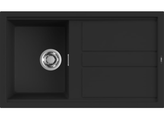 Zlew ELLECI BEST 400 black (K86) KERATEK (LKB40086) *** zamów wycięcie otworów GRATIS ***