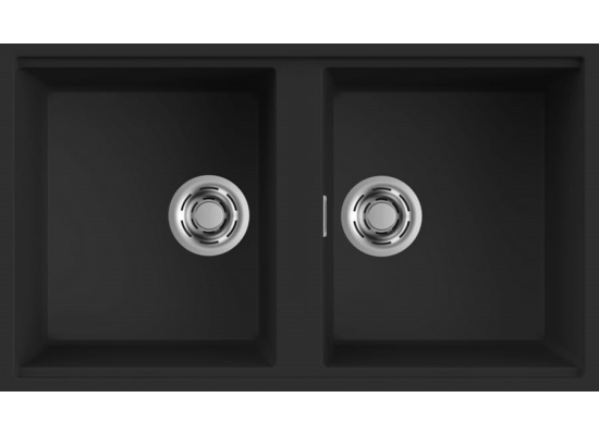 Zlew ELLECI BEST 450 BSO black (K86) KERATEK (LKB45086BSO) *** zamów wycięcie otworów GRATIS ***