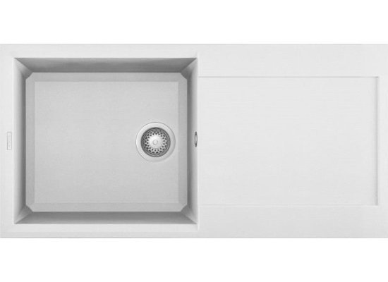 Zlew ELLECI EASY 480 bianco (G68) GRANITEK (LGY48068) *** zamów wycięcie otworów GRATIS ***