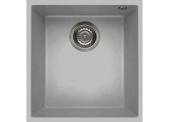 Zlew ELLECI QUADRA 100 BSO aluminium (M79) METALTEK (LMQ10079BSO)